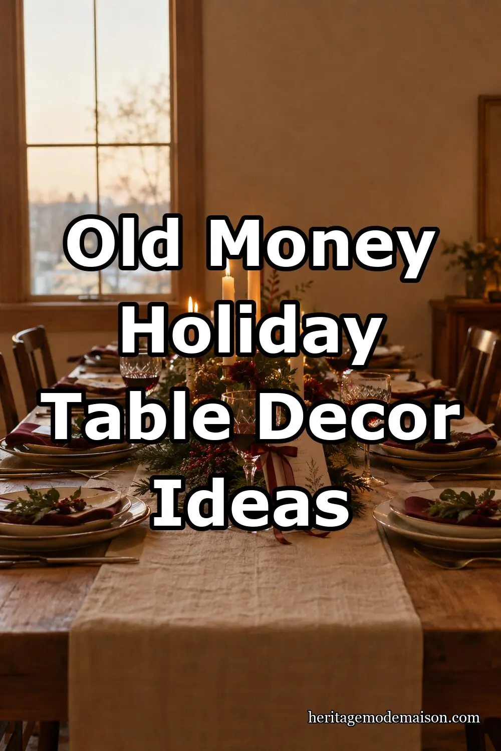 Old Money Holiday Table Decor Ideas