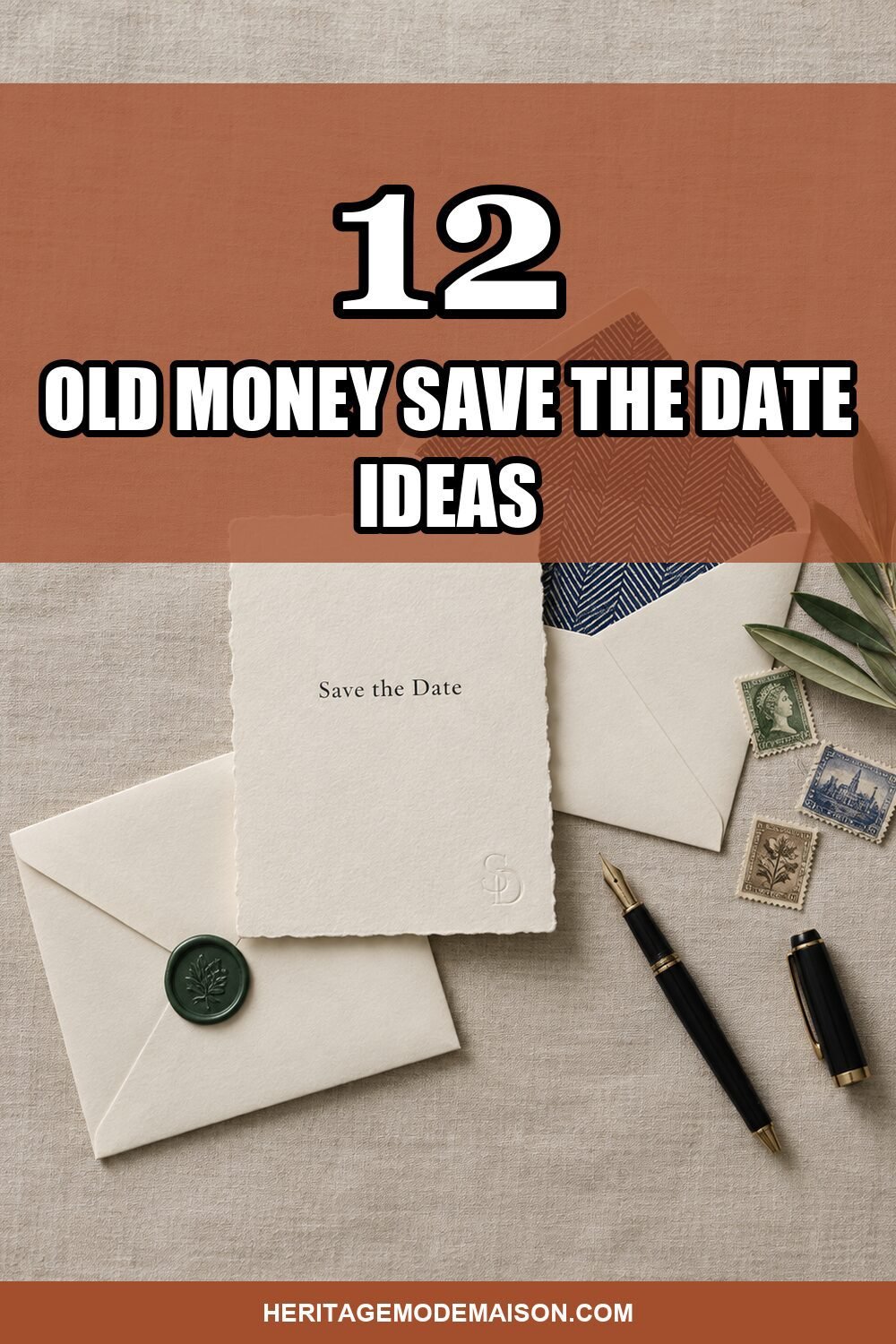 12 Old Money Save the Date Ideas