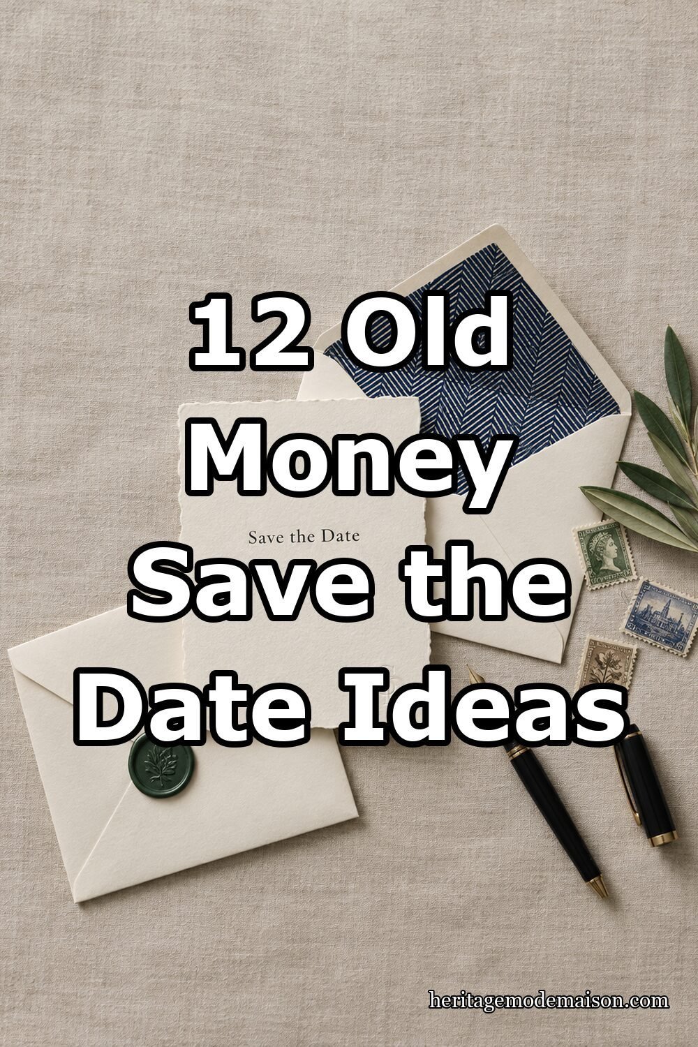 12 Old Money Save the Date Ideas