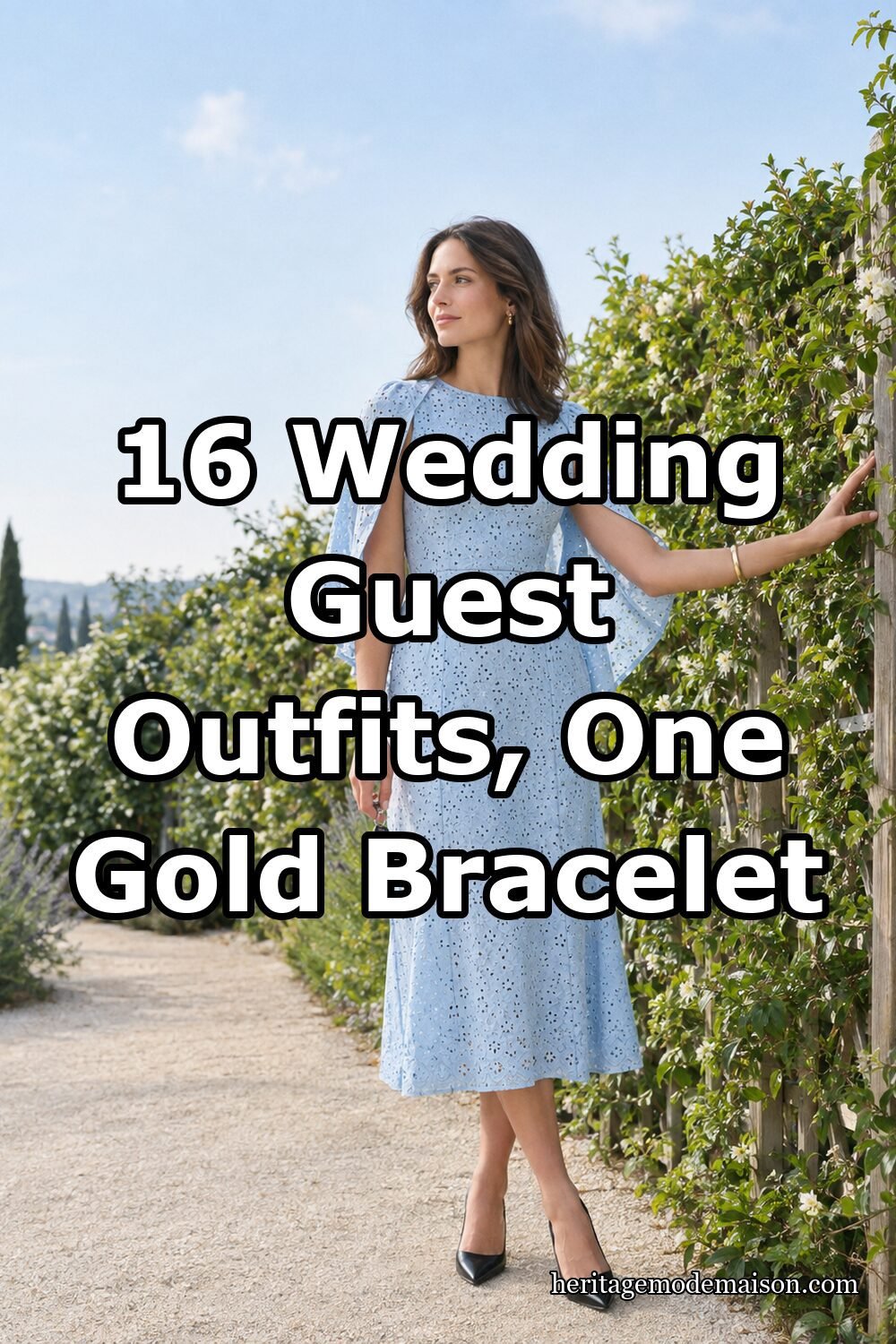 16 Wedding Guest Outfits, One Gold Bracelet