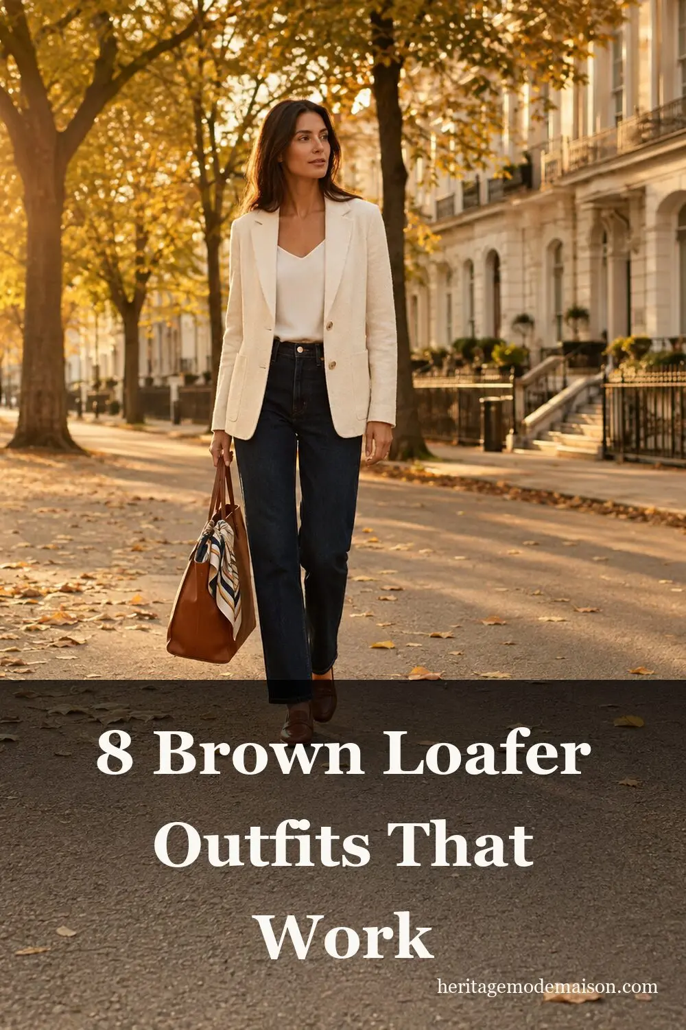 8 Brown Loafer Outfits That Work