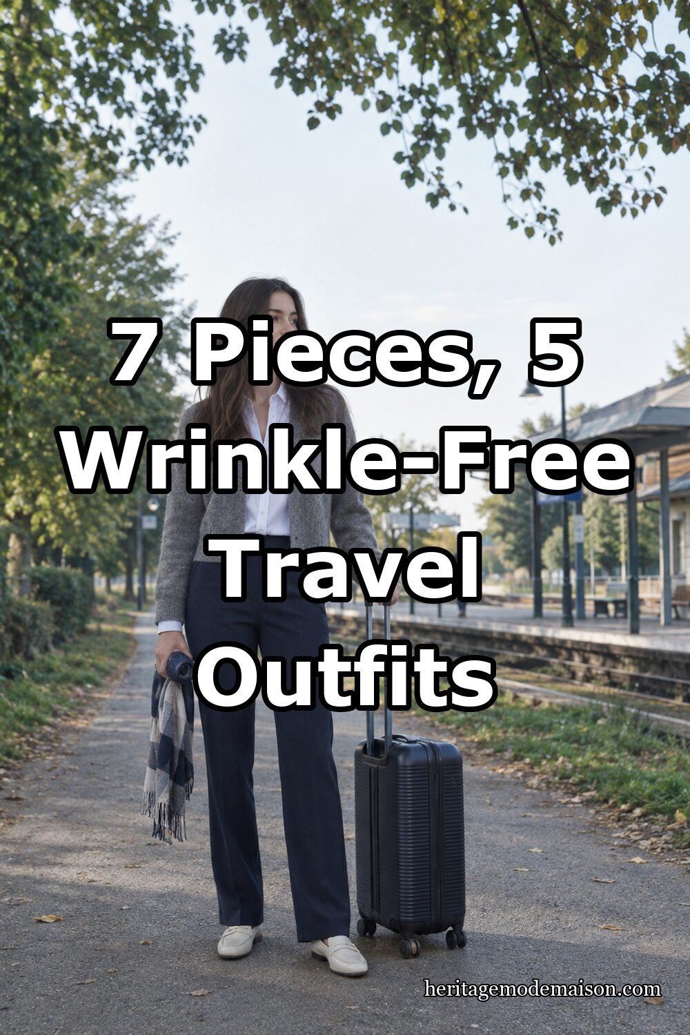 7 Pieces, 5 Wrinkle-Free Travel Outfits