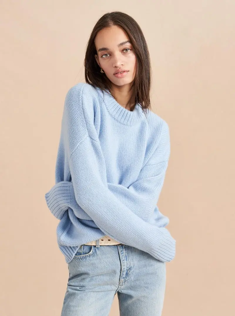 Solid Marin Sweater (Pale Blue)