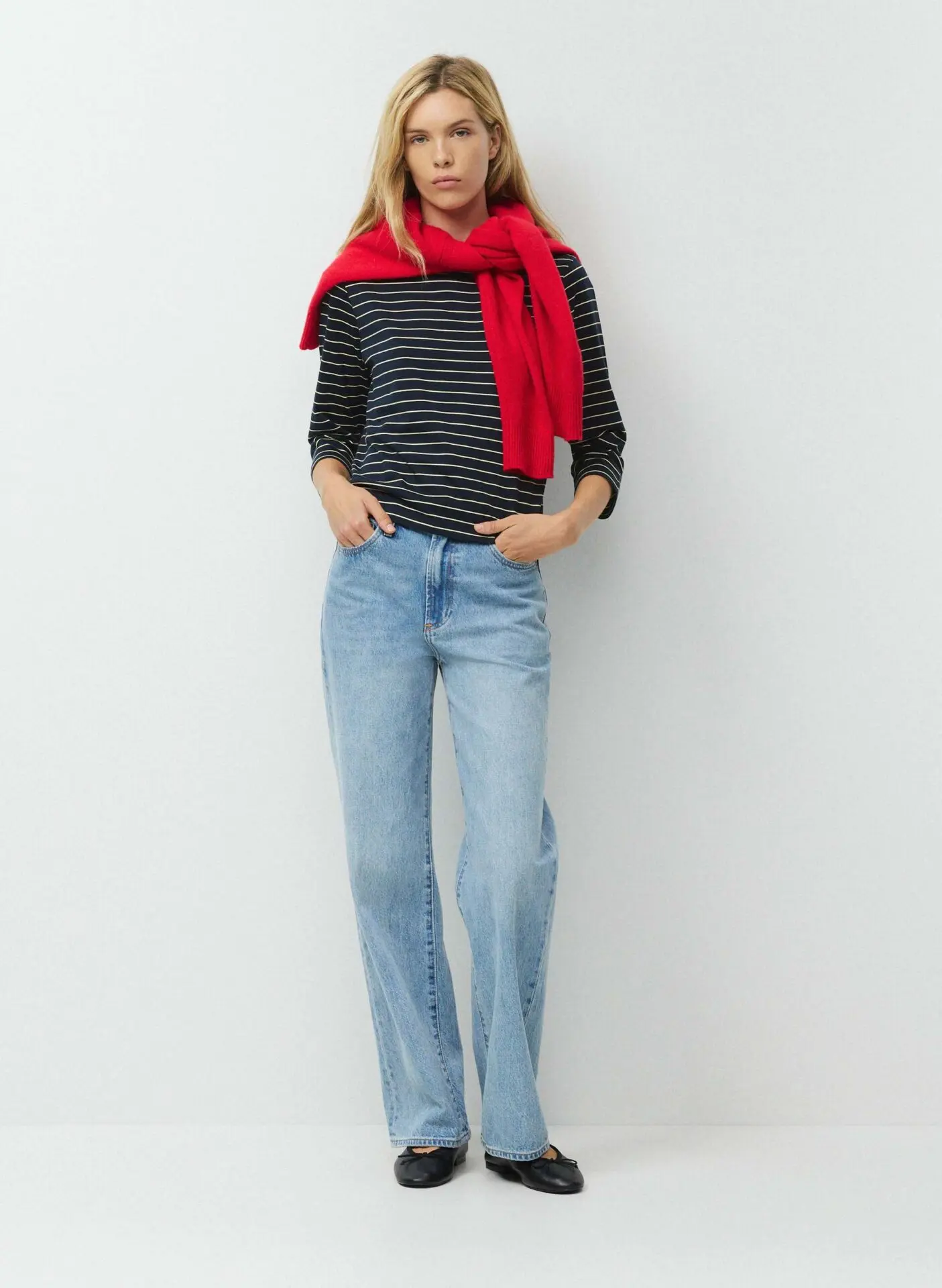 The Farrah Hi-Rise Wide Jean (7 Yrs Bleu Taboo)