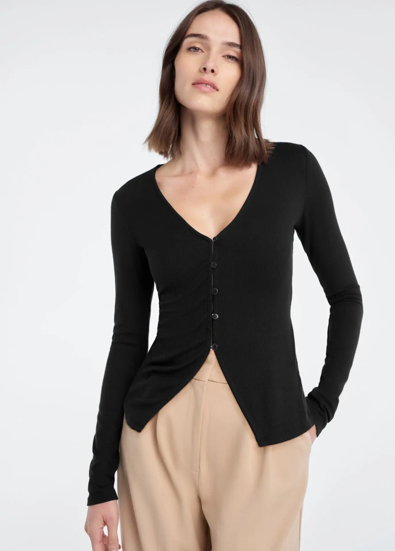 The Long Sleeve Good Luck Top (Black)