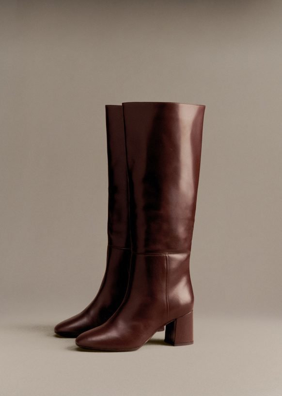 Theodora Boots (Glossy Chocolate)