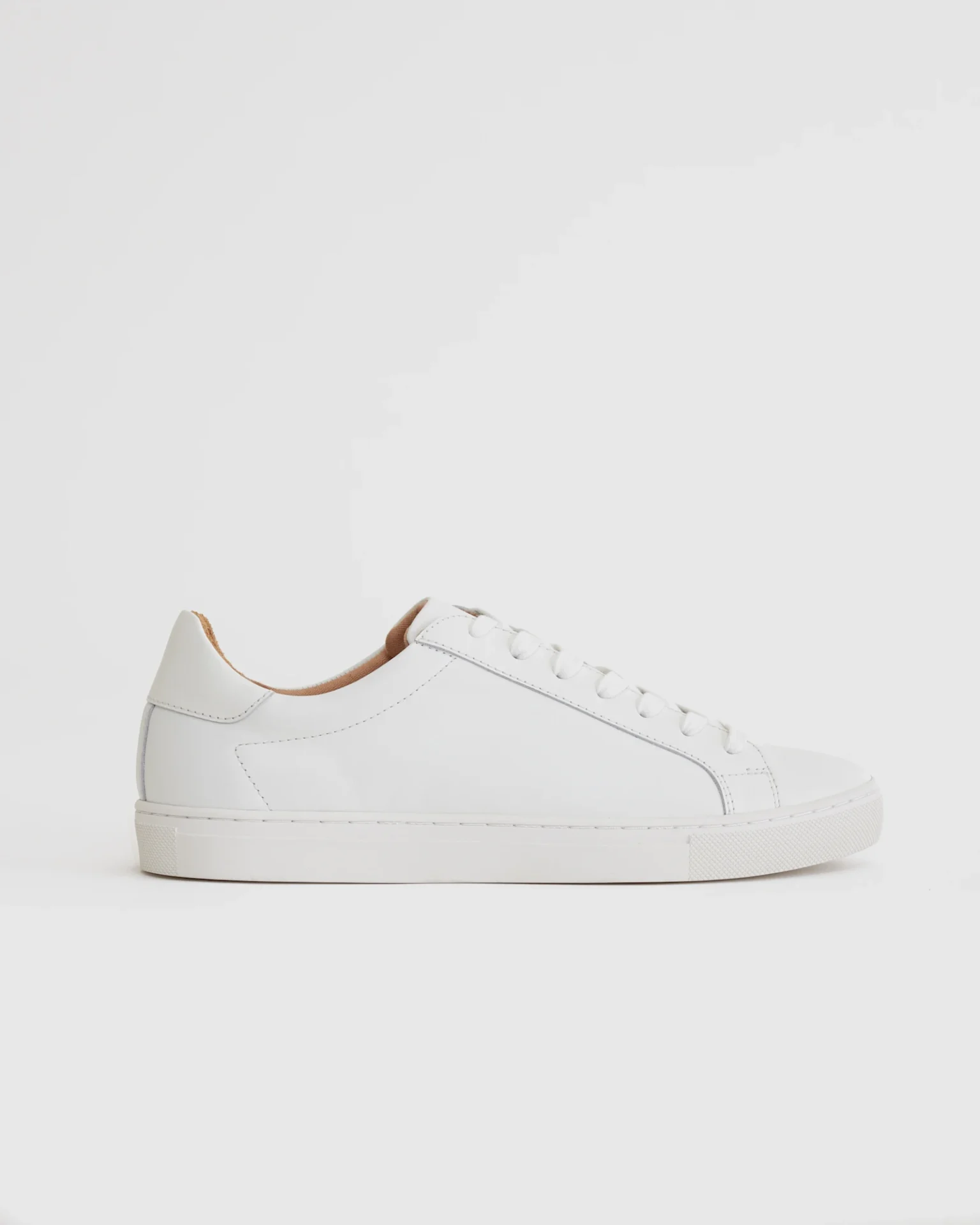 100% Leather Everyday Sneaker (White)