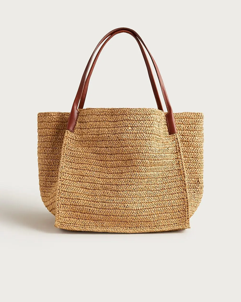 Large Handknotted Packable Tote Bag (Natural)