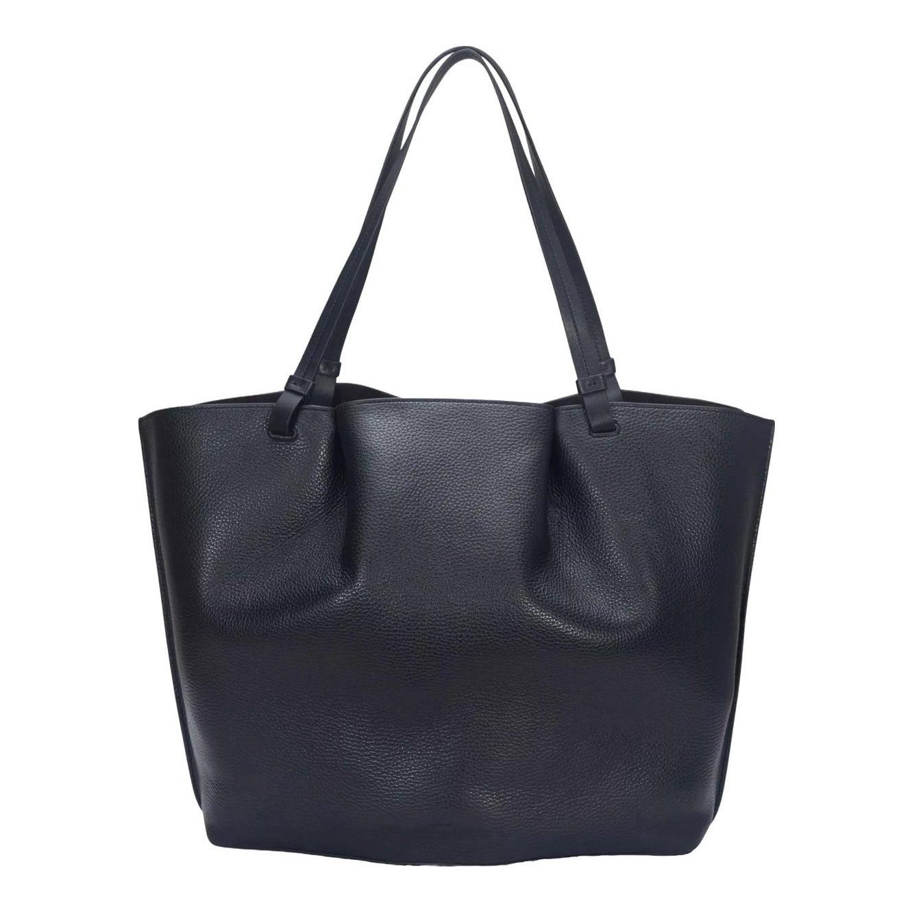 Ava Leather Tote Bag (Black)