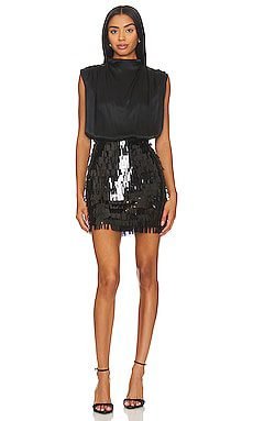 Simran Mini Dress (Black)