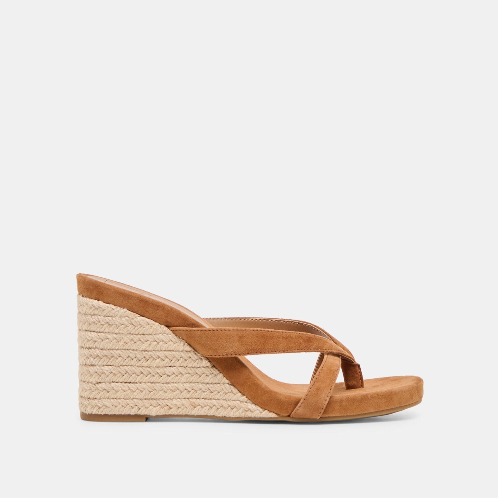 Helan Espadrille Wedges (Brown Suede)
