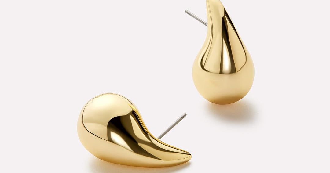 Gold Statement Earrings (Kiara)