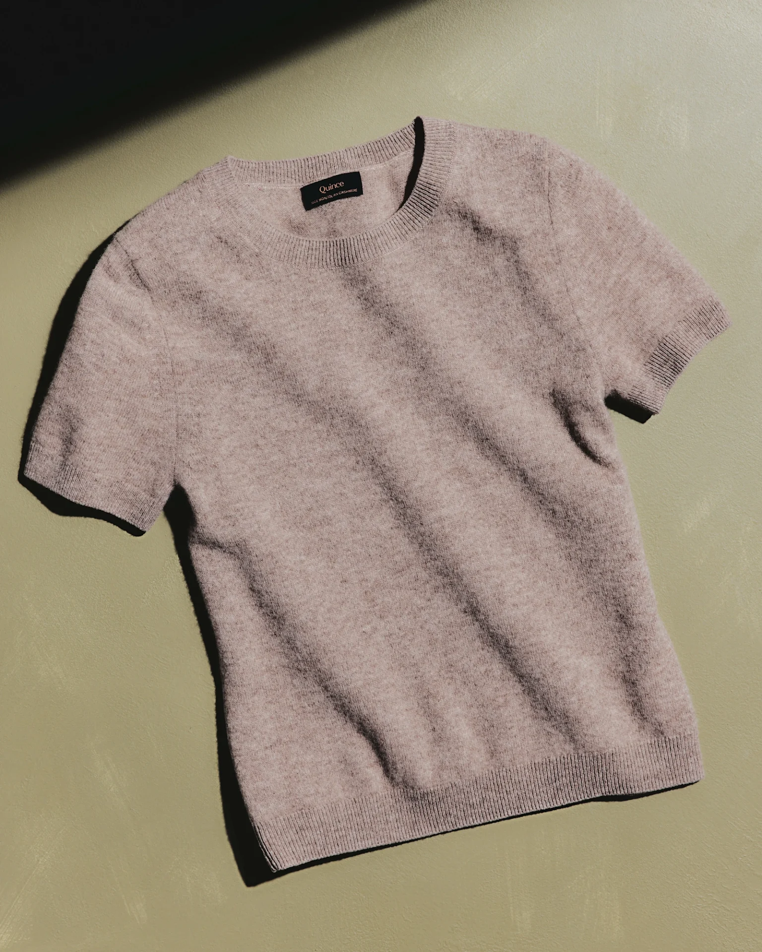 Mongolian Cashmere Tee (Oatmeal)