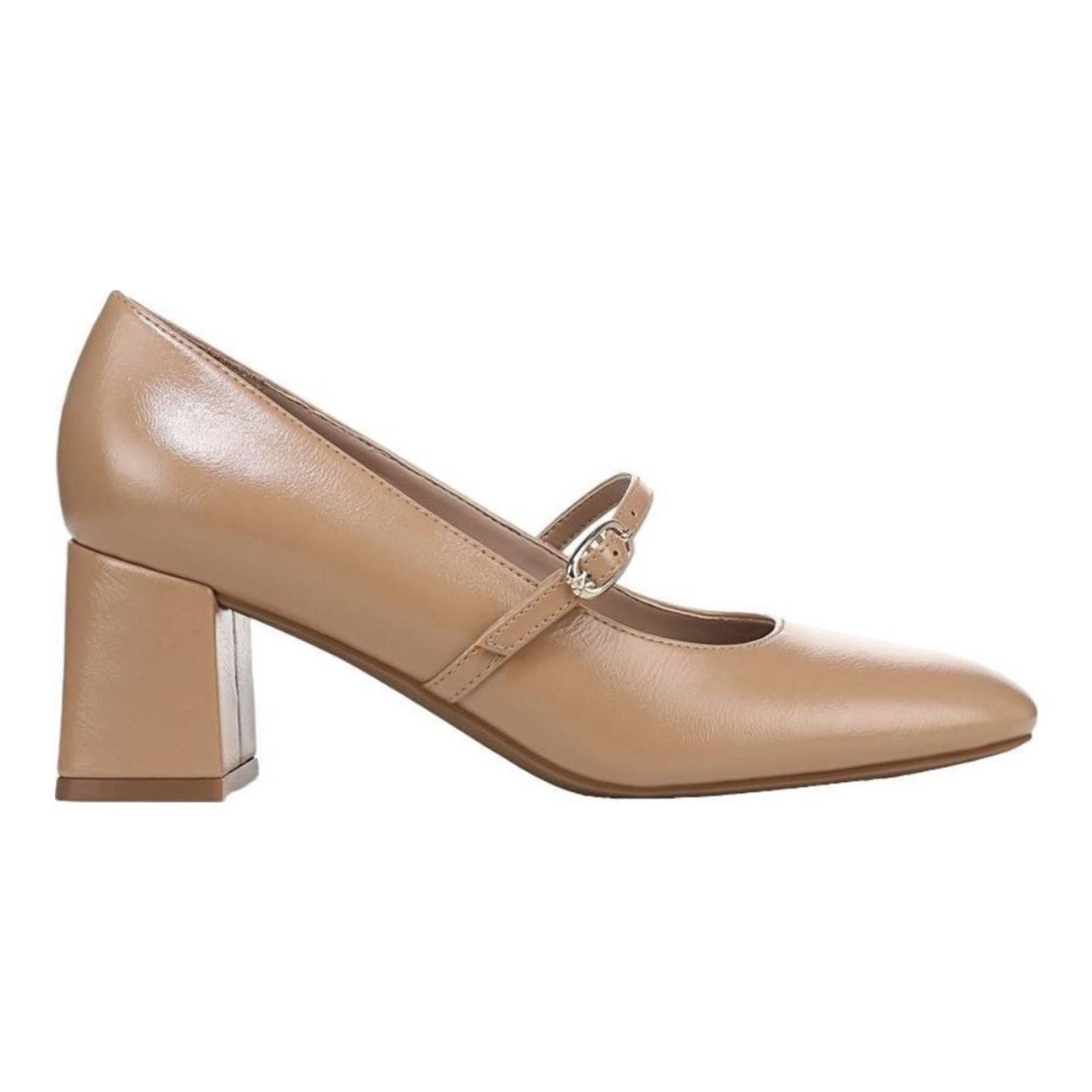 Dancing Mary Jane Heel (Taupe Faux Leather)