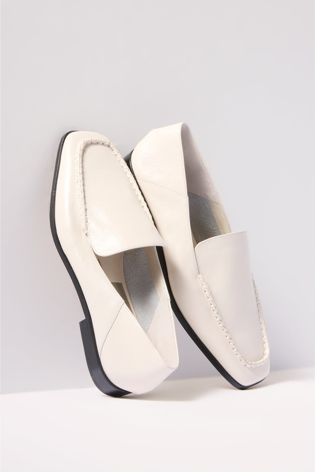 Beny Leather Loafers (Ivory)