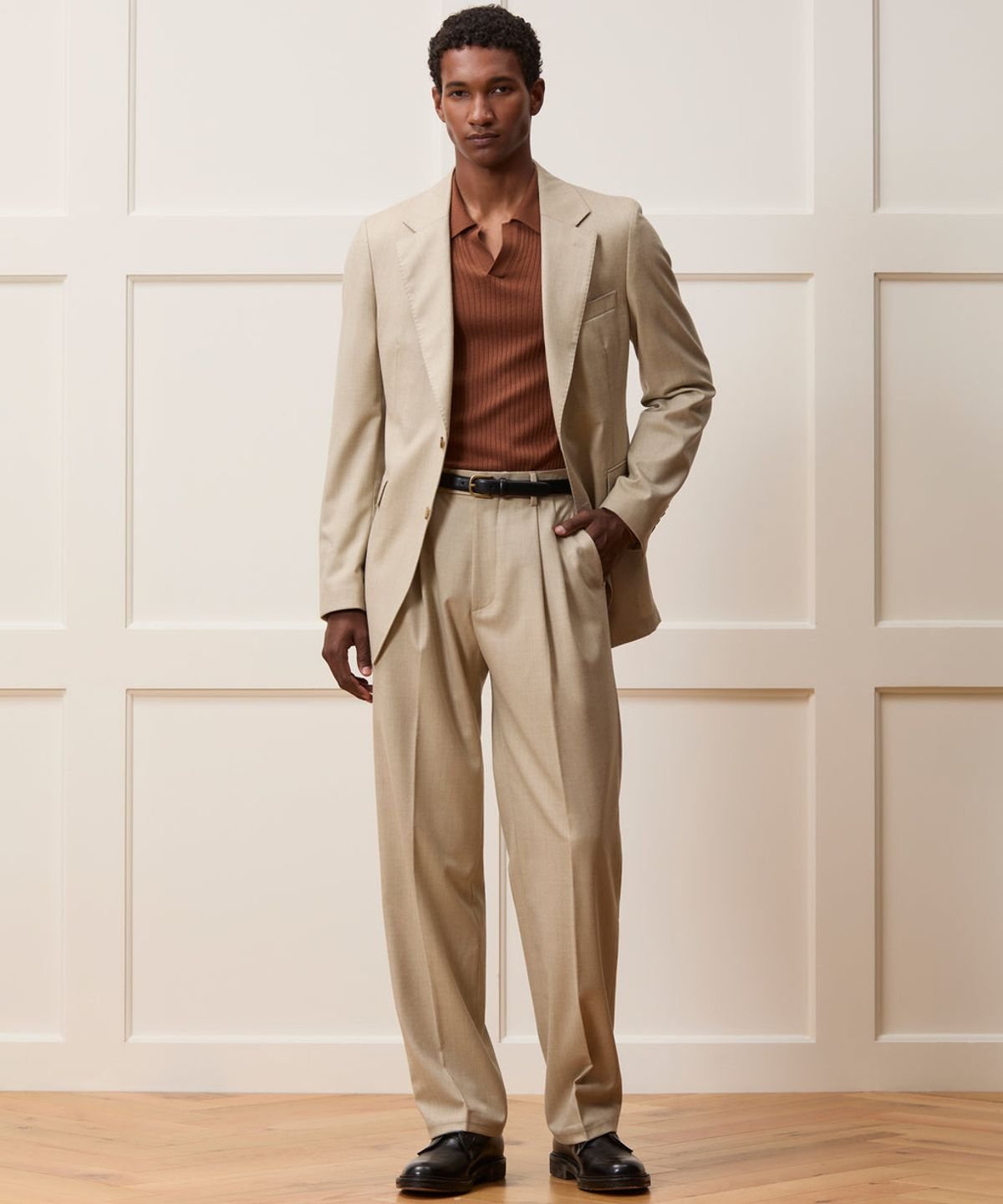 Relaxed Italian Flannel Sutton Suit (Emerald Green)