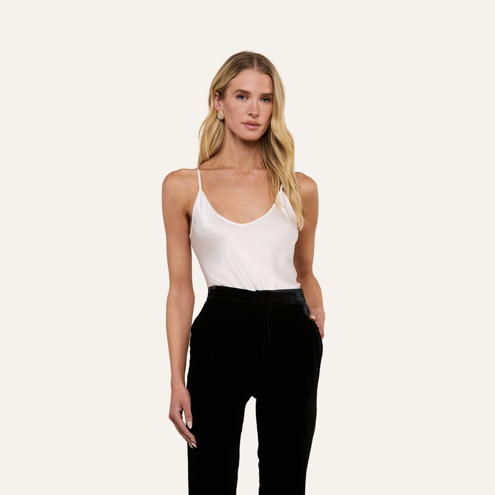 Lexi Silk Camisole (White)