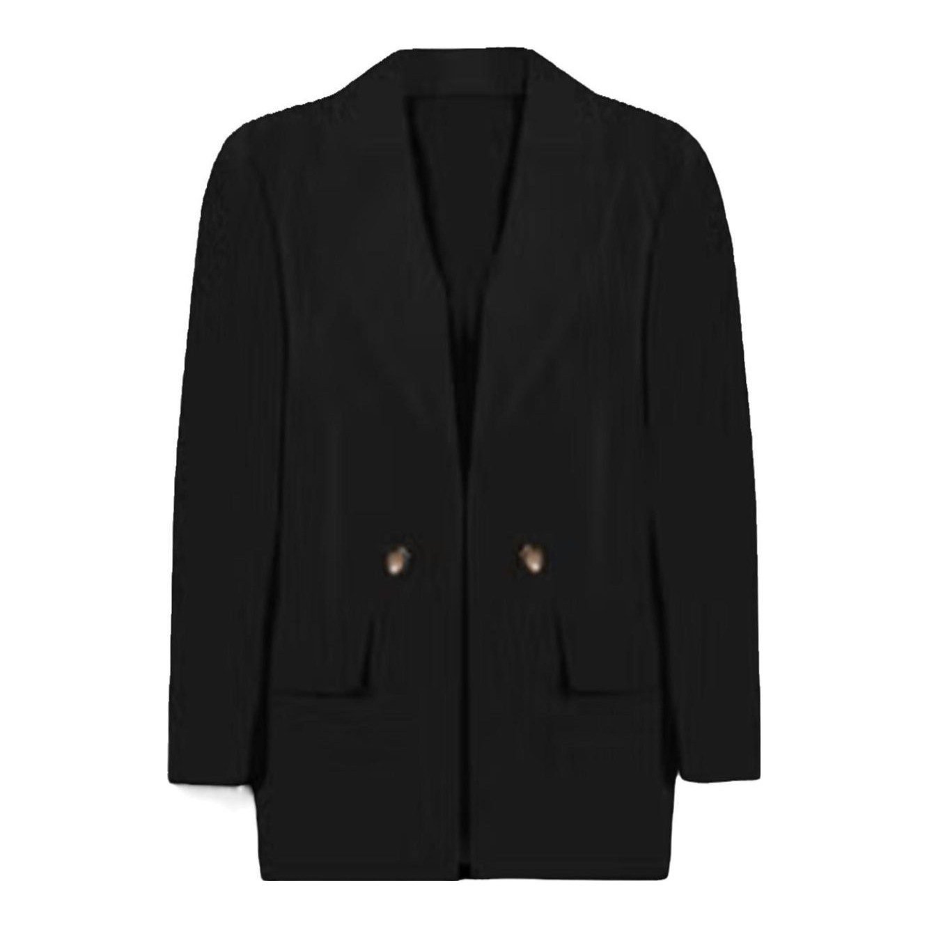 Long Relaxed Blazer (Totally Black)