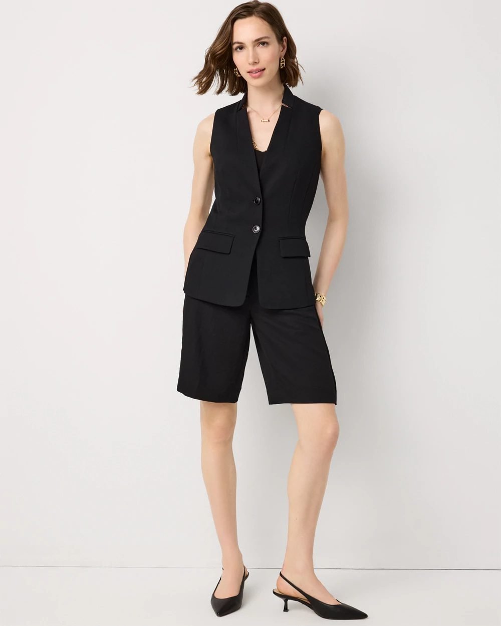 Tailored Bermuda Short (Black)