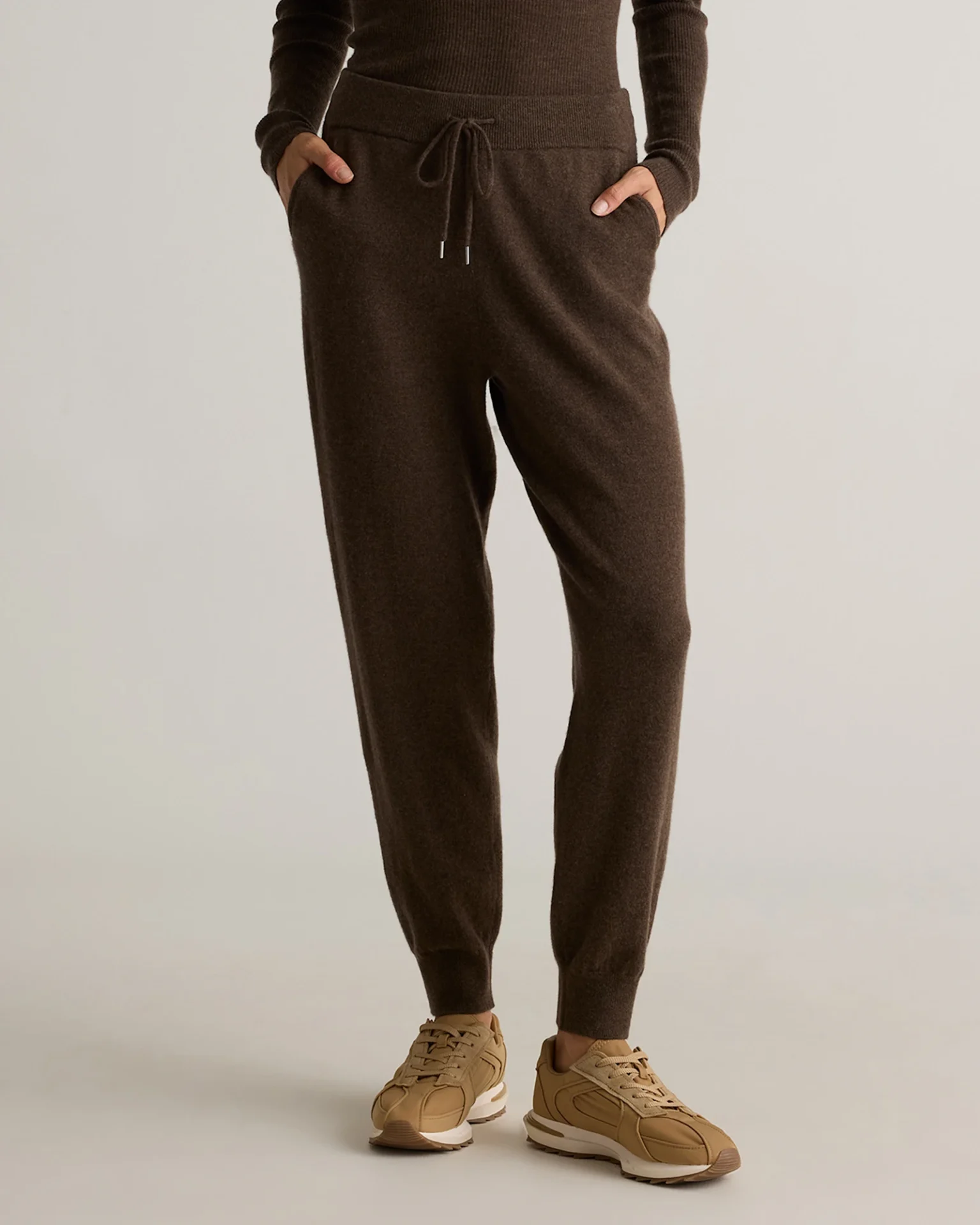 Mongolian Cashmere Sweatpants (Brown)