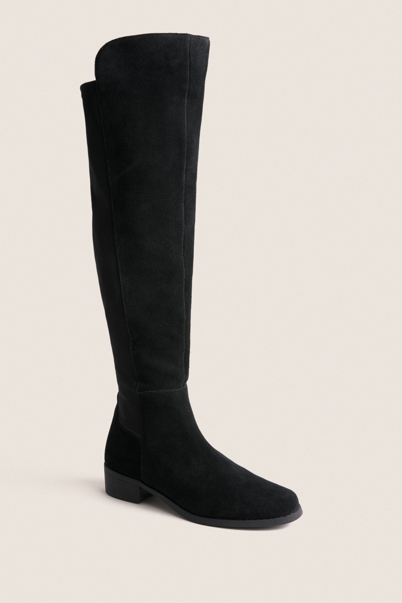 Suede Waterproof Velma Boots (Black)