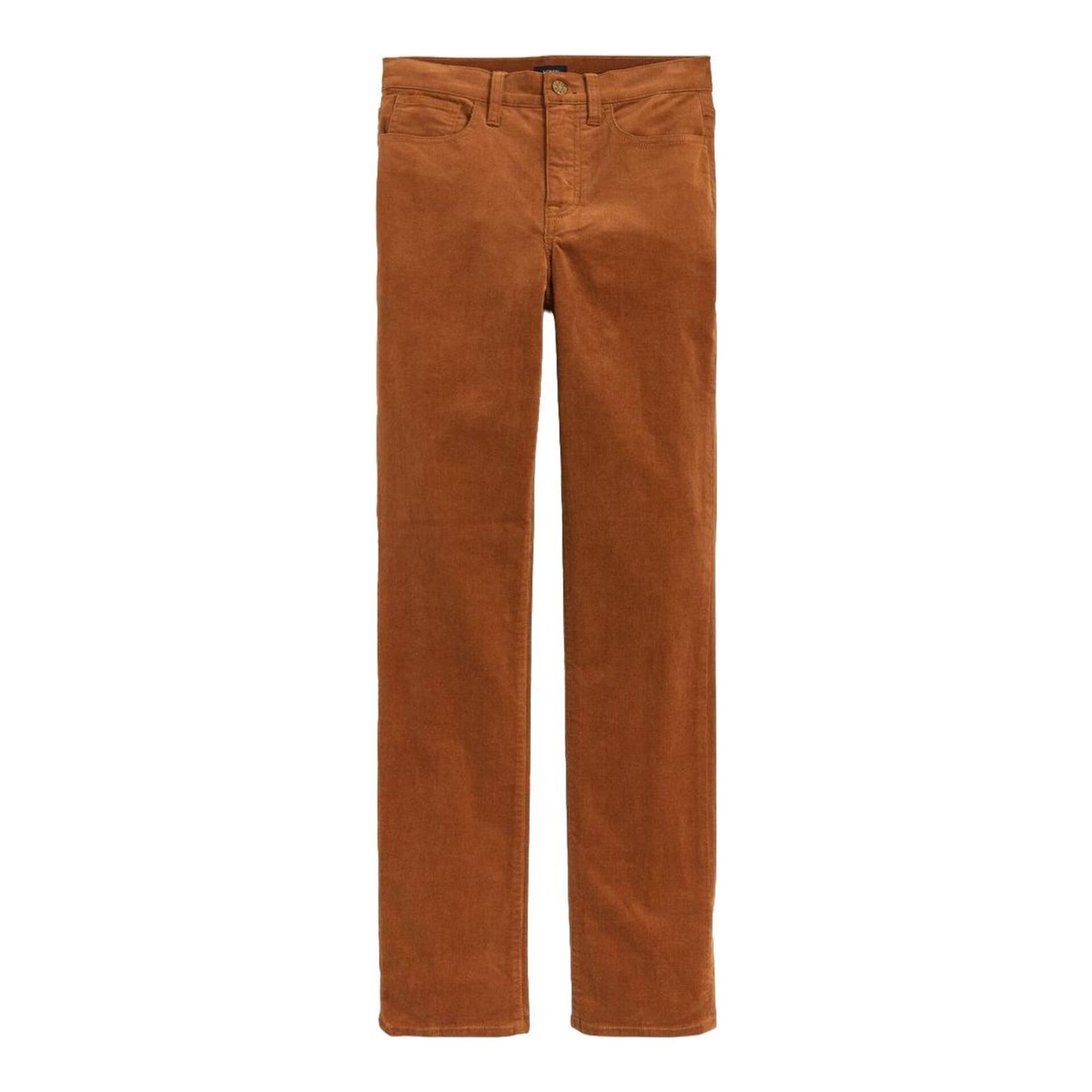 Corduroy Full-Length Essential Straight Pants (Vintage Brandy)