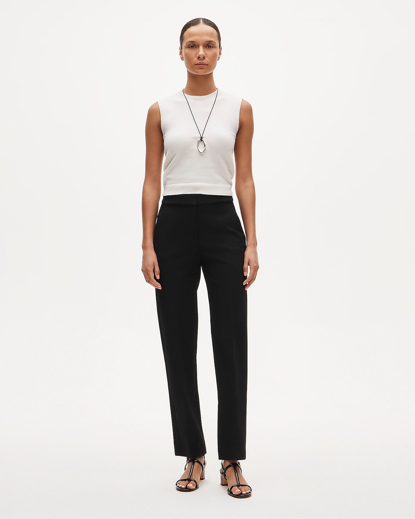 Kate Straight-Leg Pant in Four-Season Stretch (Black)