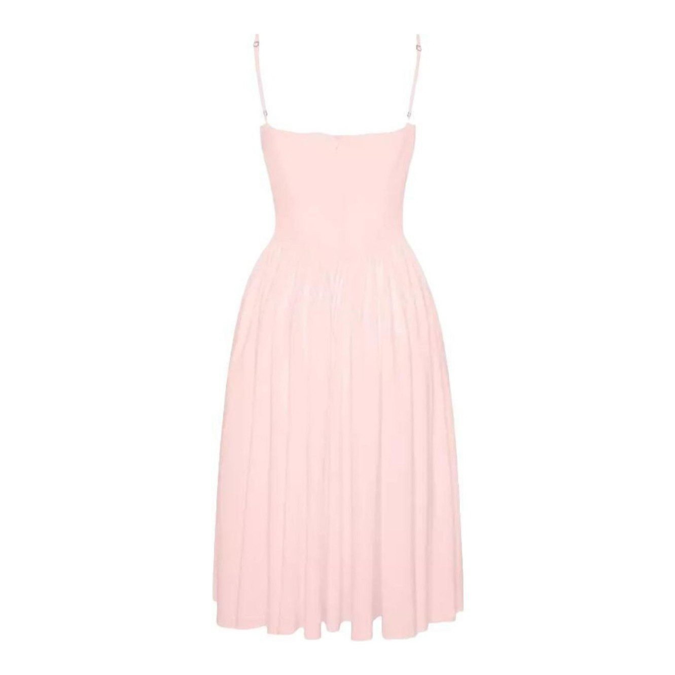 Ballerina Bustier Midi Dress, Pink