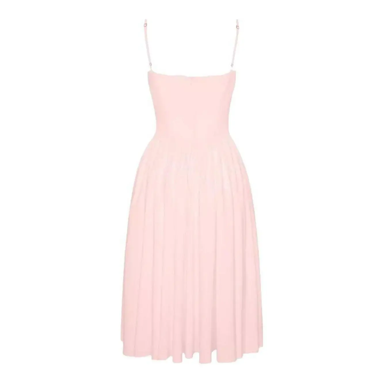 Ballerina Bustier Midi Dress, Pink