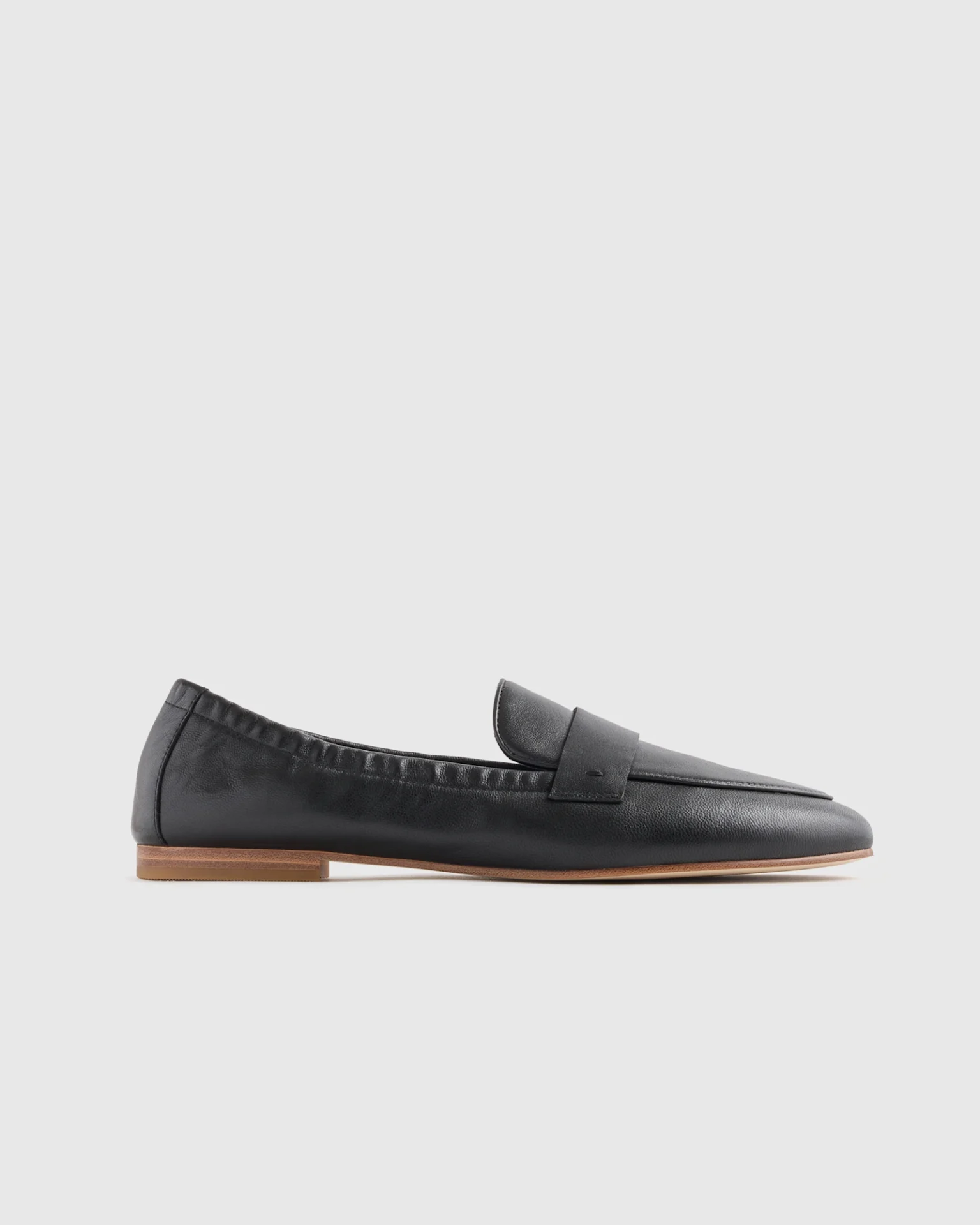 Italian Leather Soft Loafer (Black)