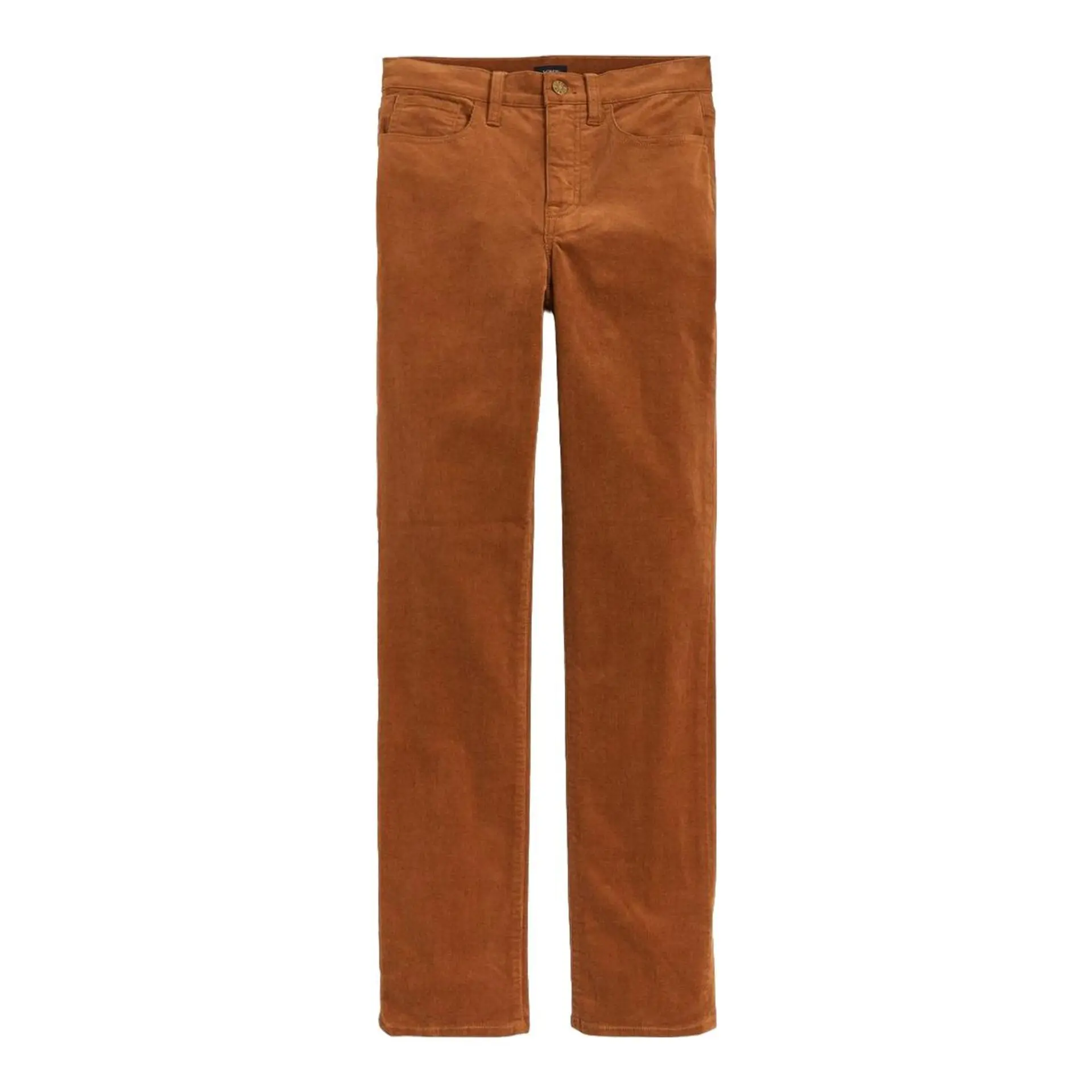 Corduroy Full-Length Essential Straight Pants (Vintage Brandy)