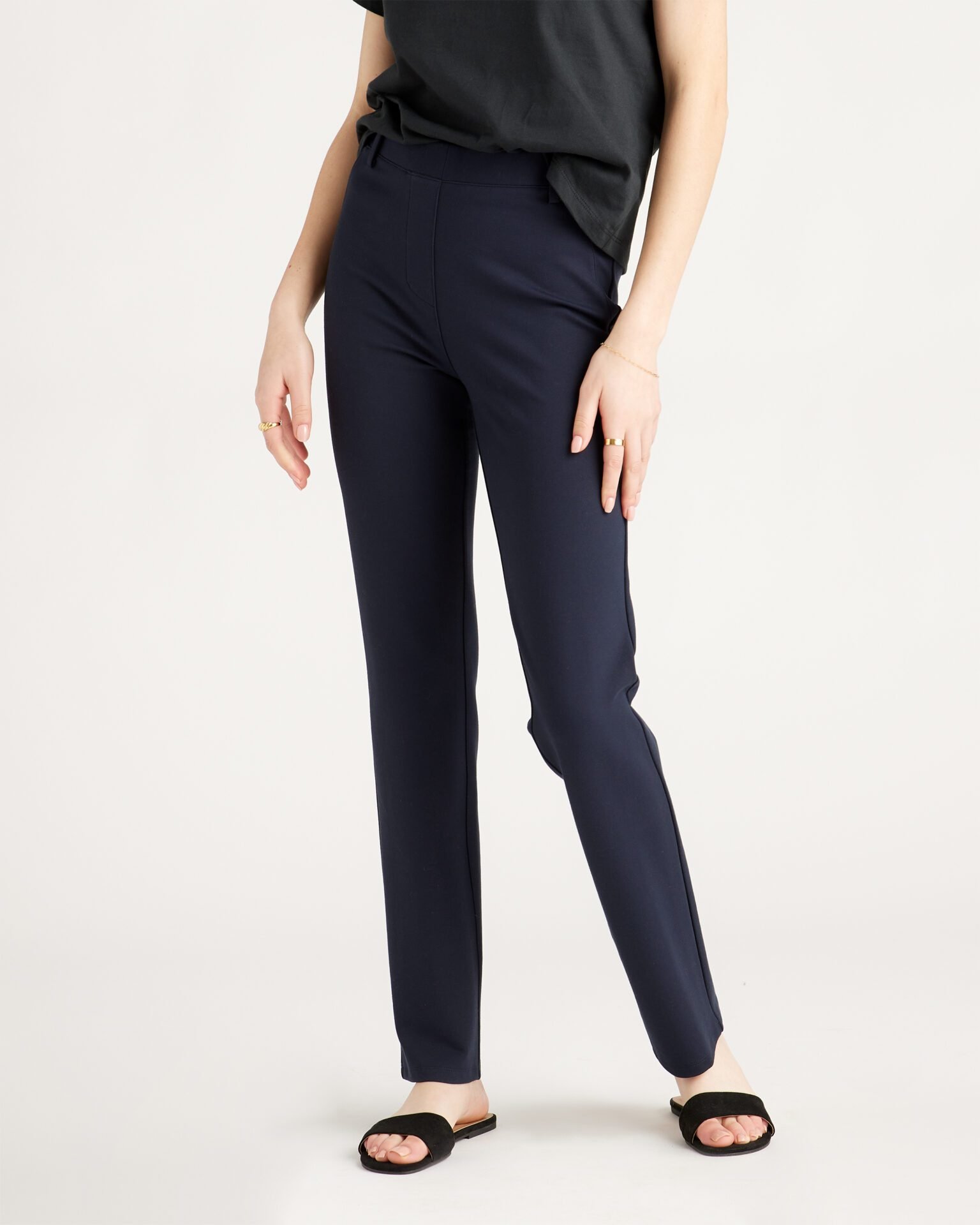 Ultra-Stretch Ponte Straight Leg Pants