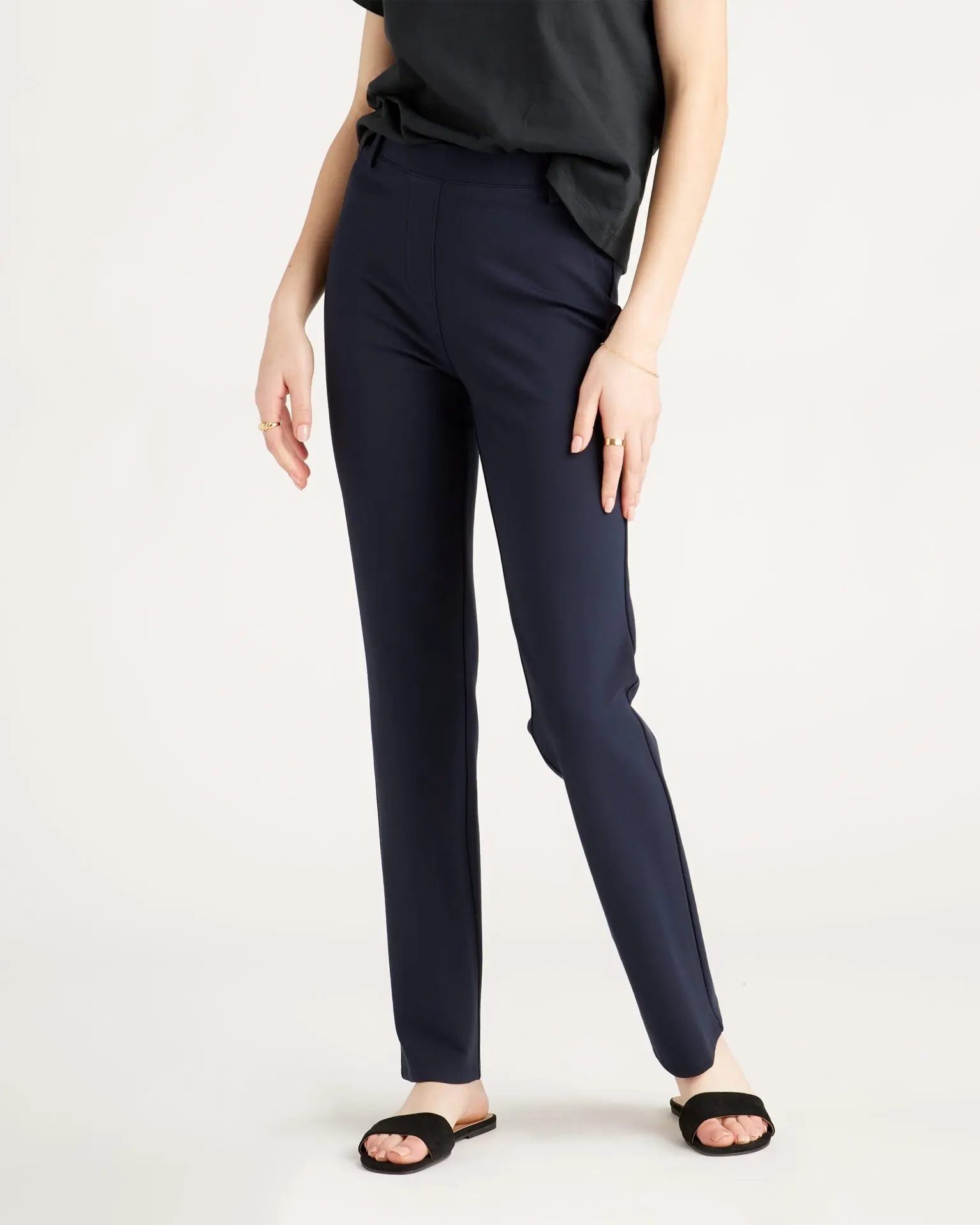 Ultra-Stretch Ponte Straight Leg Pants