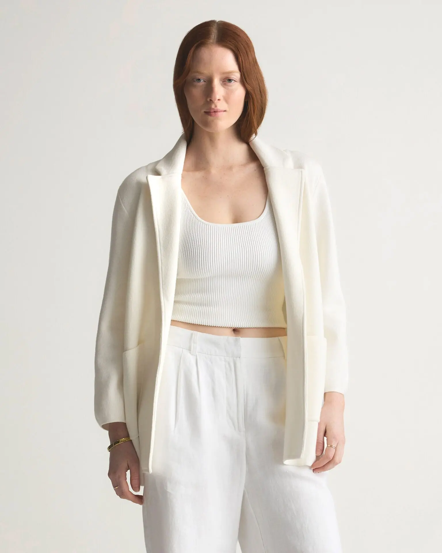 100% Organic Cotton Knit Blazer