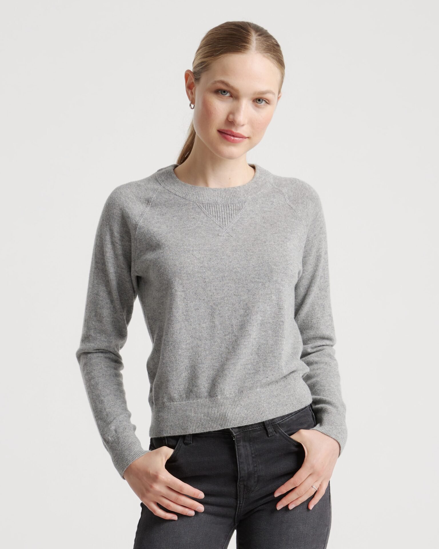 Mongolian Shrunken Cashmere Sweatshirt