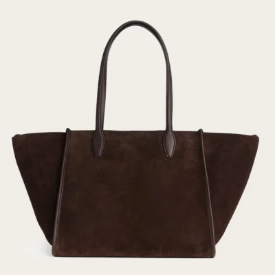 The Lexington Tote (Suede, Dark Carob)