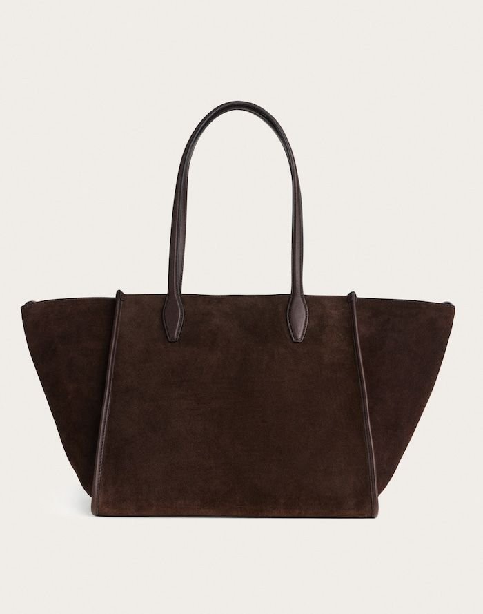 The Lexington Tote (Suede, Dark Carob)