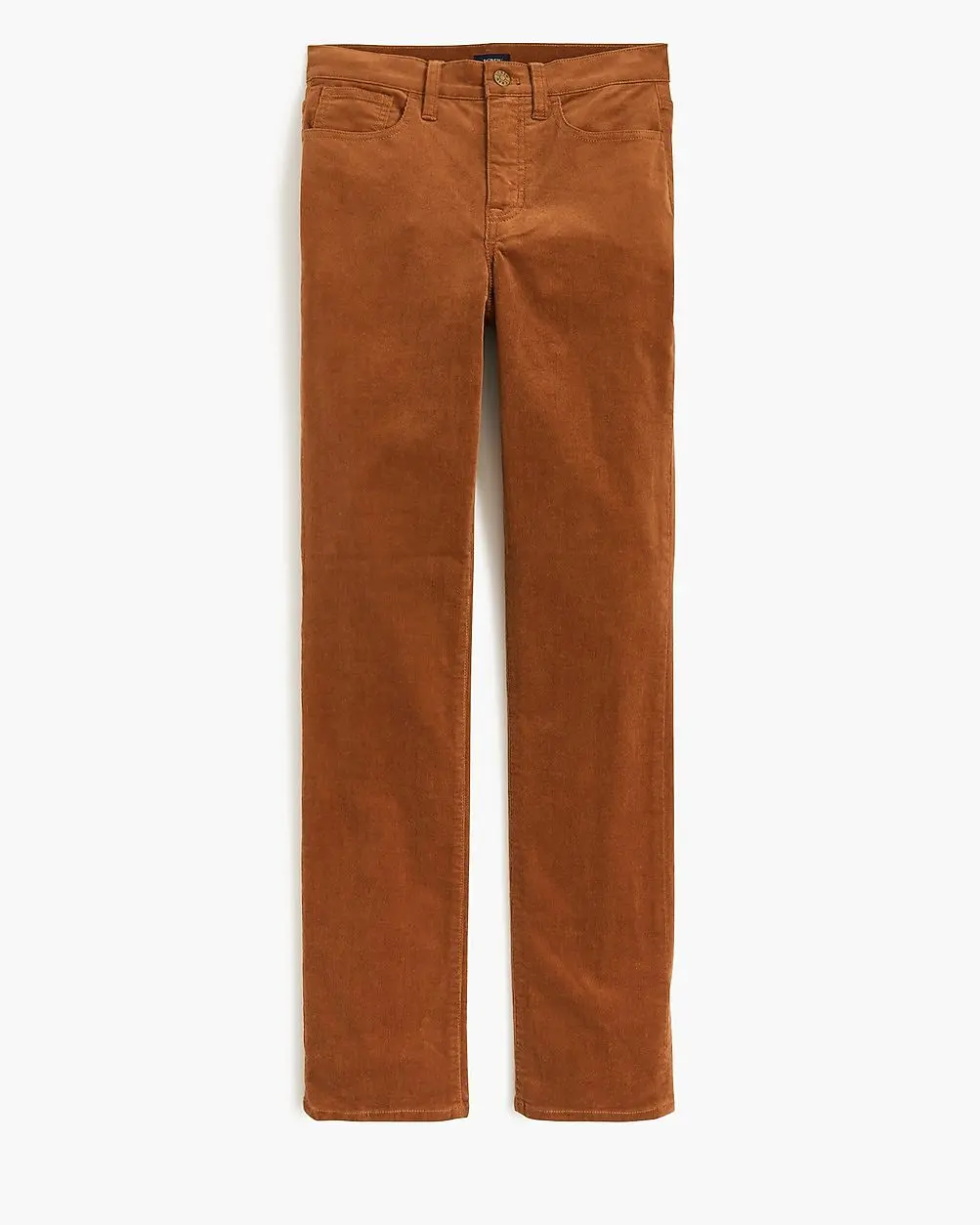 Corduroy Full-Length Essential Straight Pants