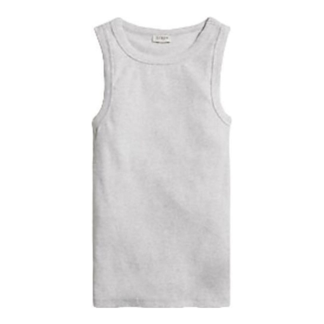Ribbed High-Neck Tank Top