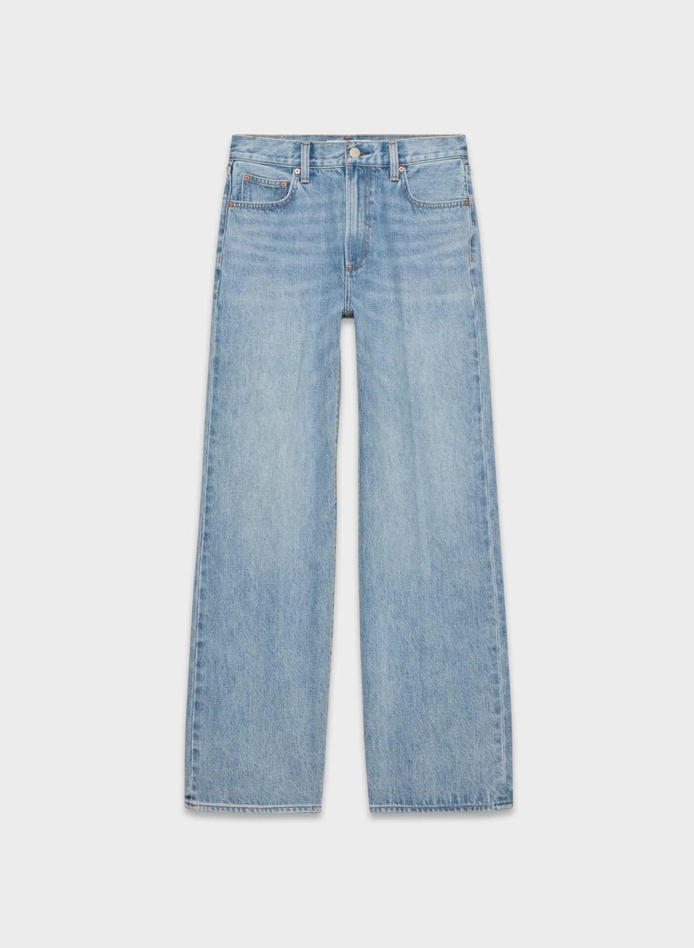 Denim Forum The Farrah Hi-Rise Wide Jean