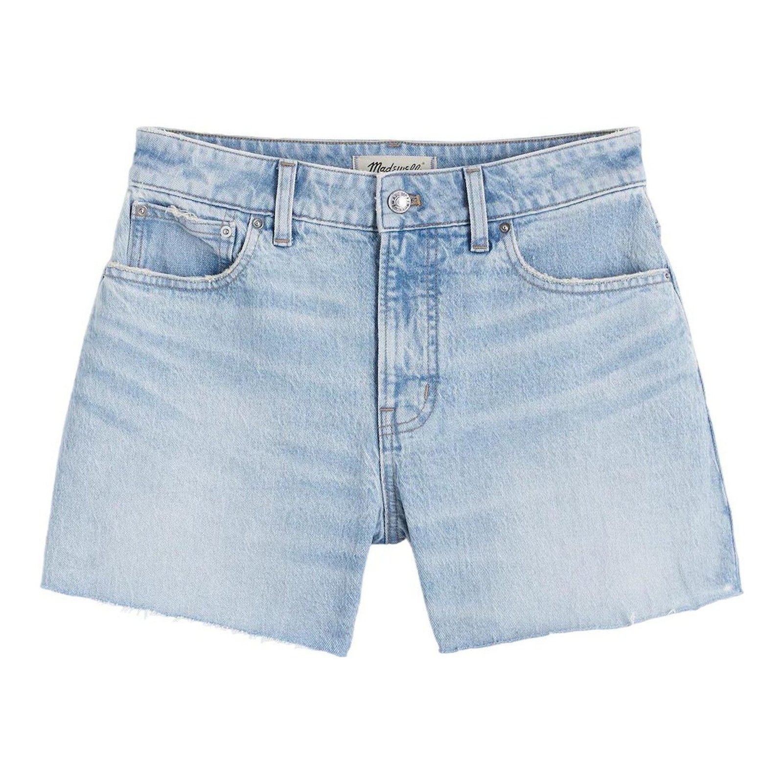 The Curvy Perfect Vintage Wide-Leg Jean Short in Airy Denim