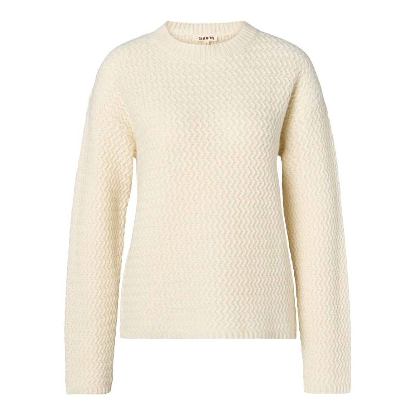 Structured Wool Sweater (Cream)