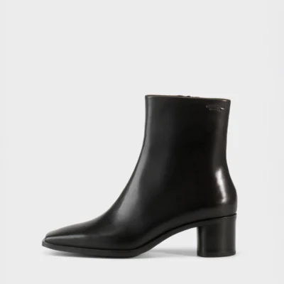 Fay Ankle Boots (Black Leather)