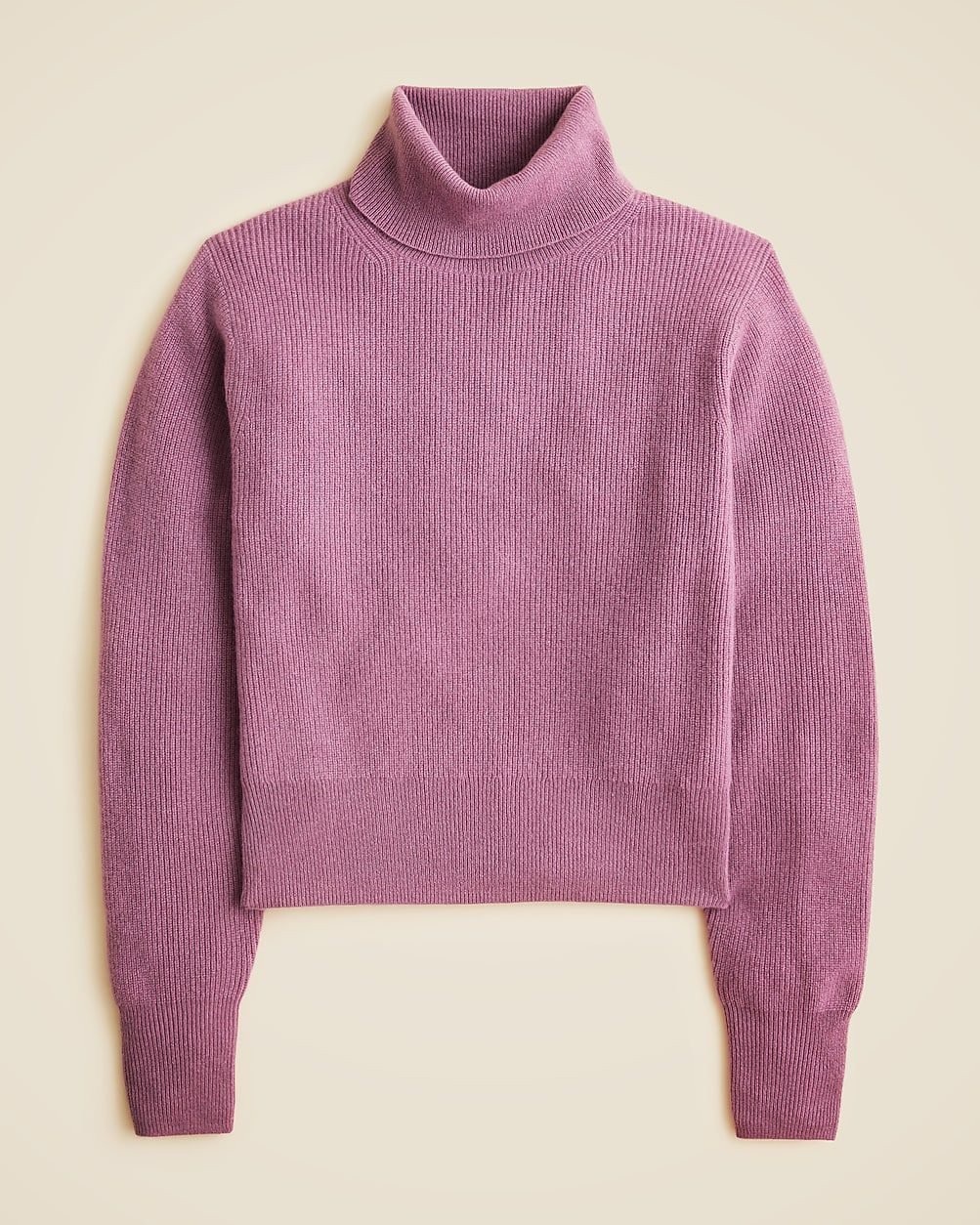 Ribbed Cashmere Turtleneck Sweater