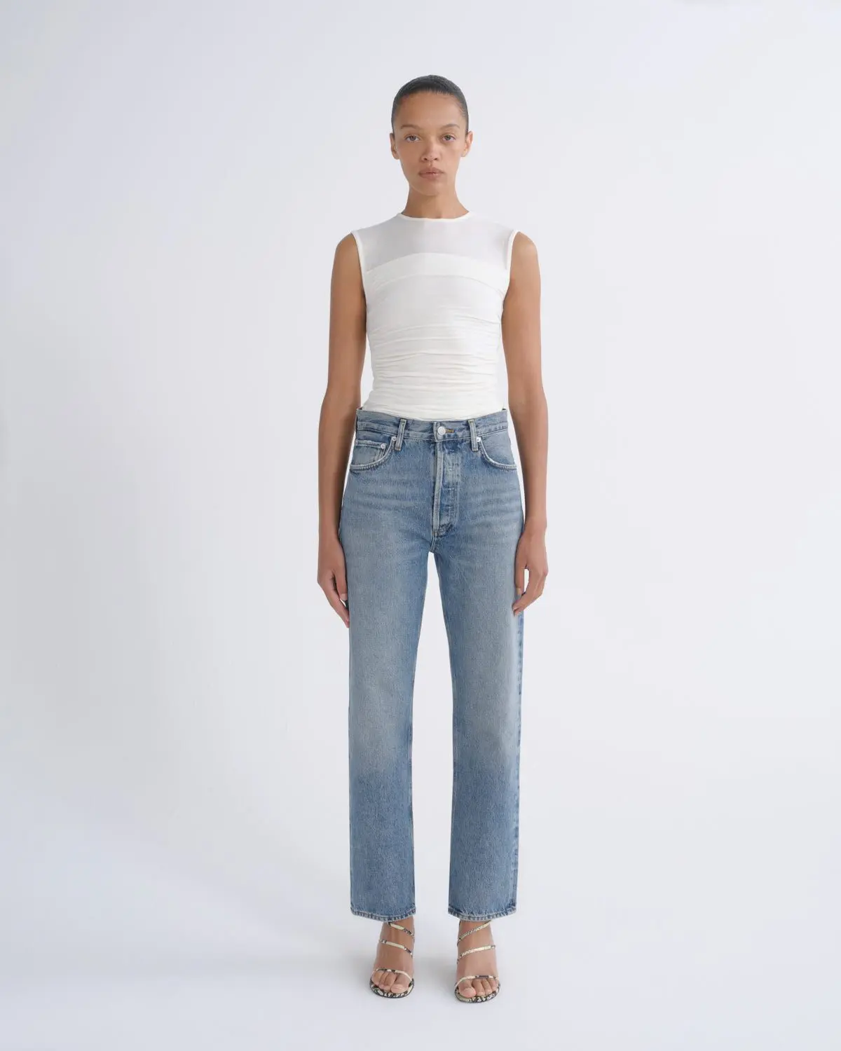 90's Pinch Waist High Rise Straight