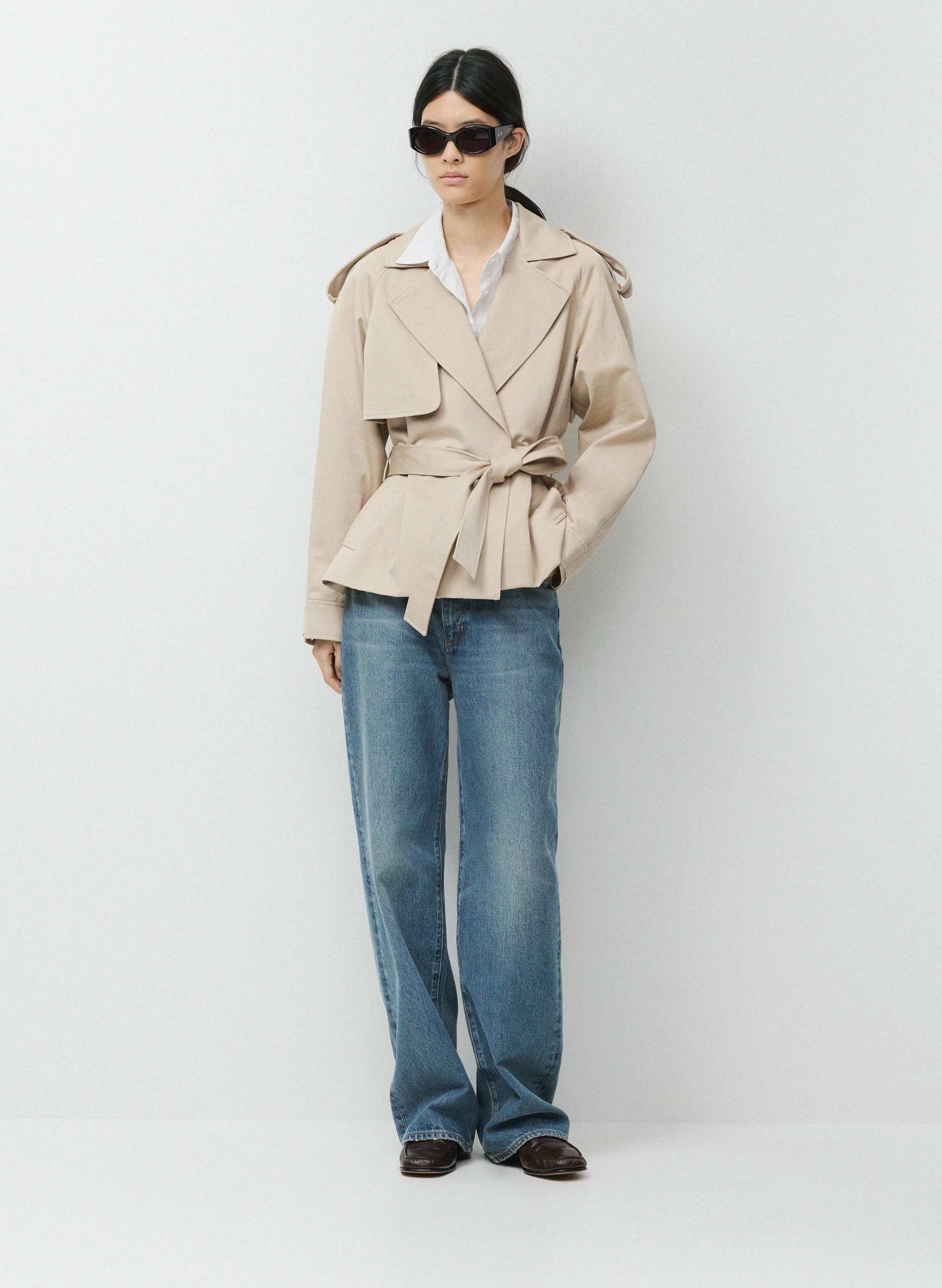 The Davis Short Trench Coat - Rich Twill