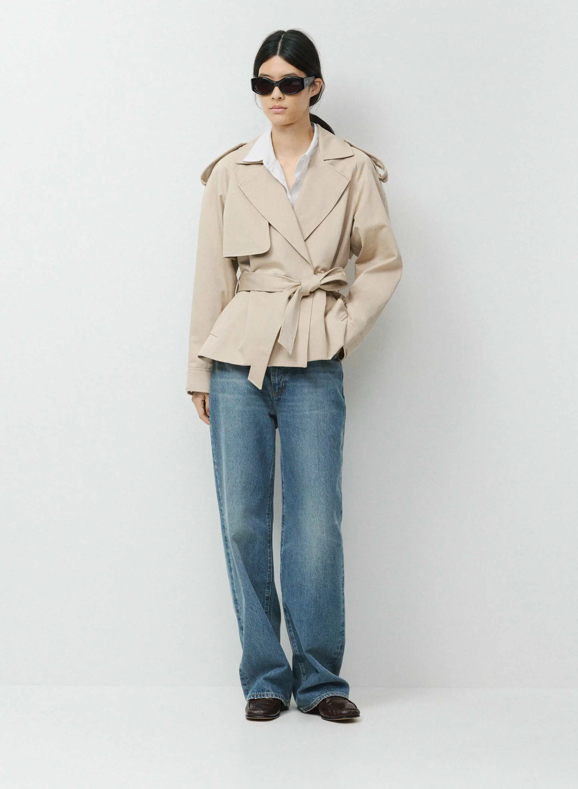 The Davis Short Trench Coat - Rich Twill