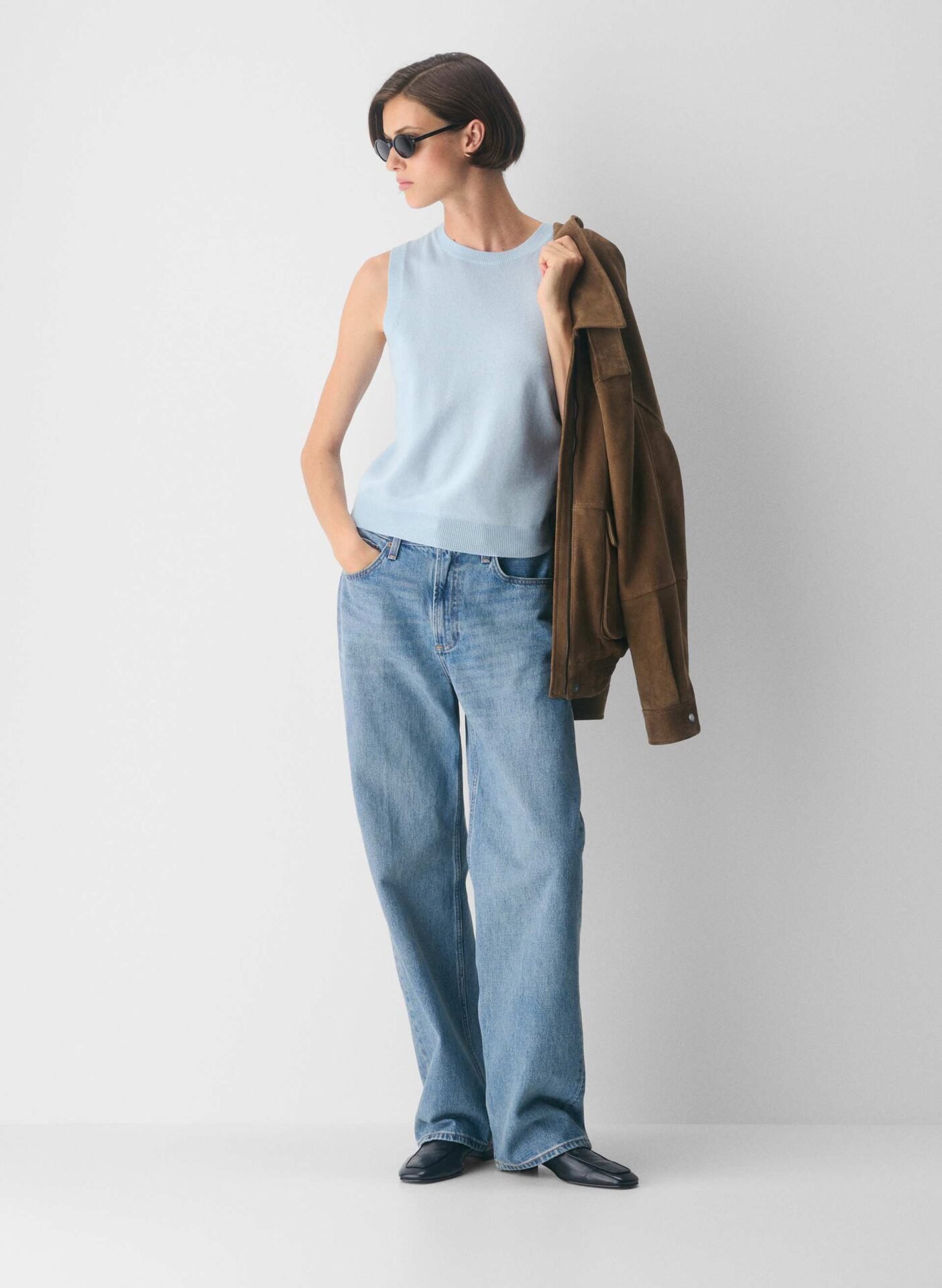Bare Cashmere Monogram Sweater Vest