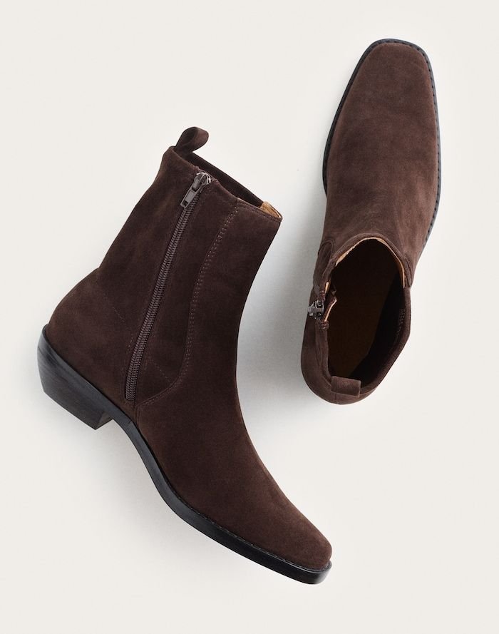 The Idris Ankle Boot in Suede