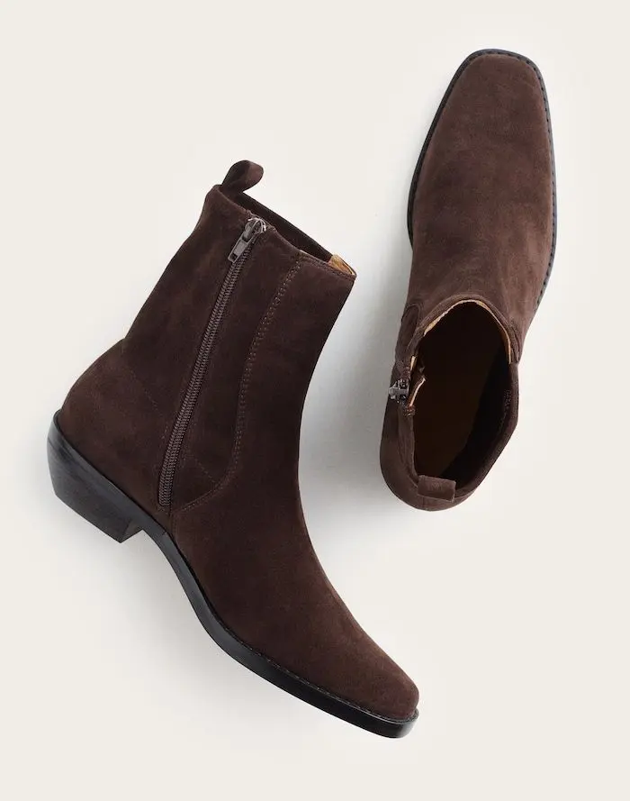 The Idris Ankle Boot in Suede